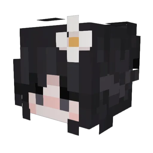 kehmami Minecraft avatar head, 3D render