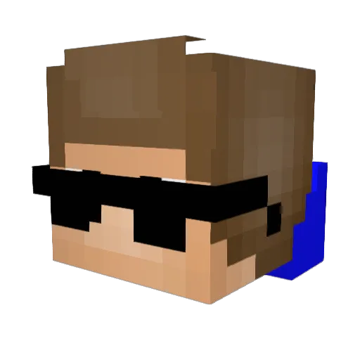 kehrozeno Minecraft avatar head, 3D render