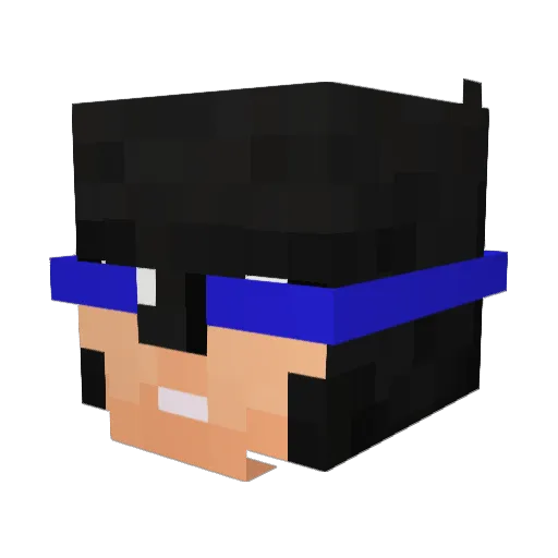 kei0724 Minecraft avatar head, 3D render