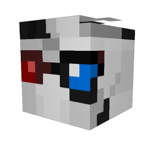 kei335 Minecraft avatar head, 3D render