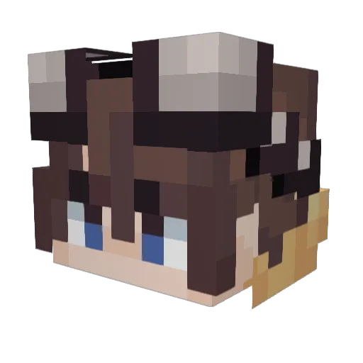 kei_0408 Minecraft avatar head, 3D render