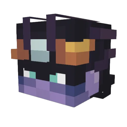 keibi_t Minecraft avatar head, 3D render