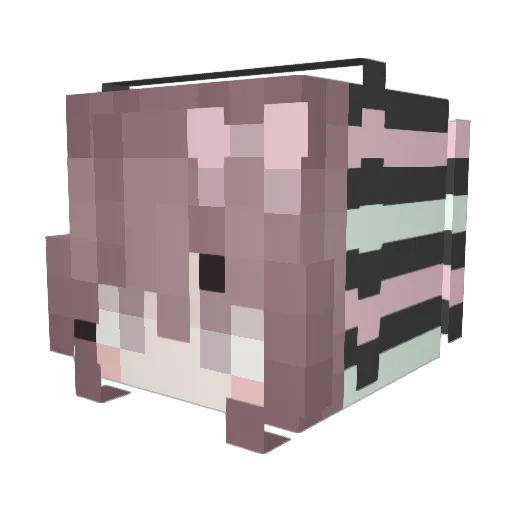 keicupp Minecraft avatar head, 3D render
