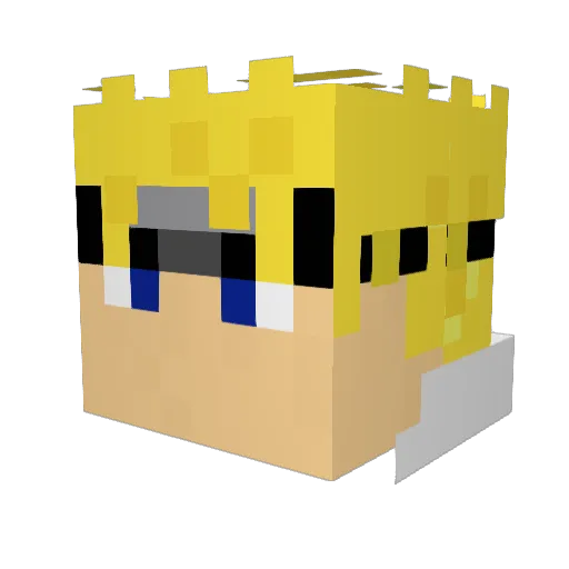 keigo0124 Minecraft avatar head, 3D render