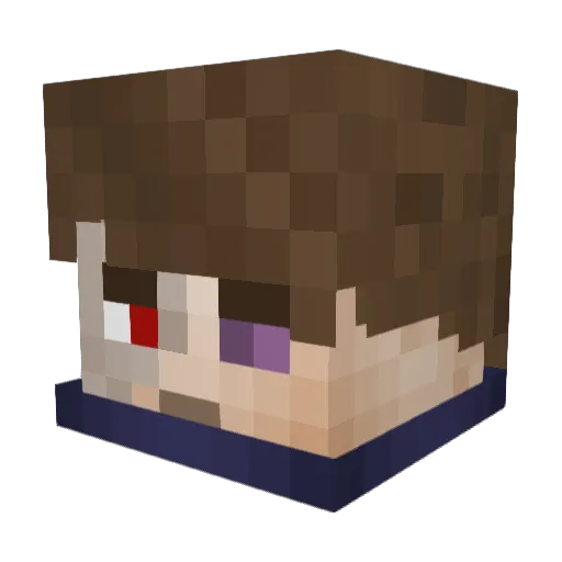 keiian Minecraft avatar head, 3D render