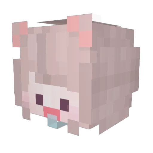 keiizz Minecraft avatar head, 3D render