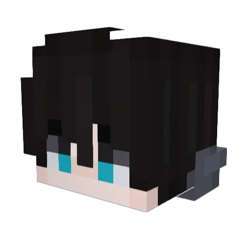 keij0w0 Minecraft avatar head, 3D render