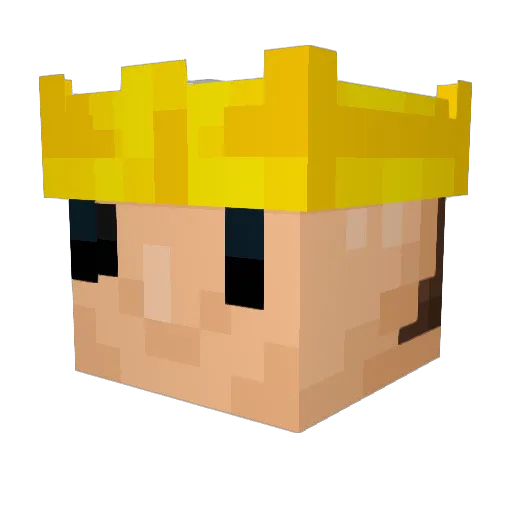 keijzerboy Minecraft avatar head, 3D render