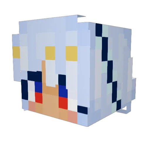 keikei01 Minecraft avatar head, 3D render