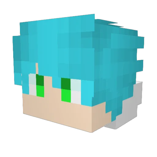 keikei0828 Minecraft avatar head, 3D render
