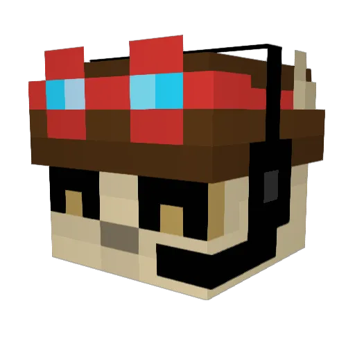 keilaa Minecraft avatar head, 3D render