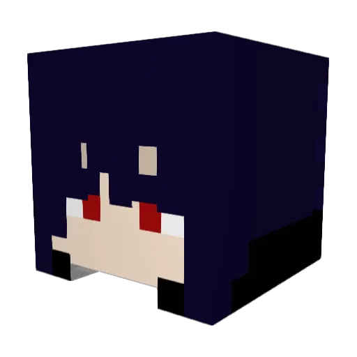 keilvc Minecraft avatar head, 3D render