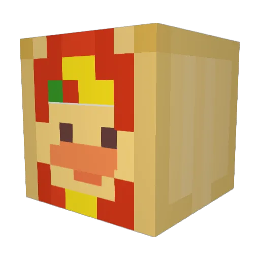 keily_ Minecraft avatar head, 3D render