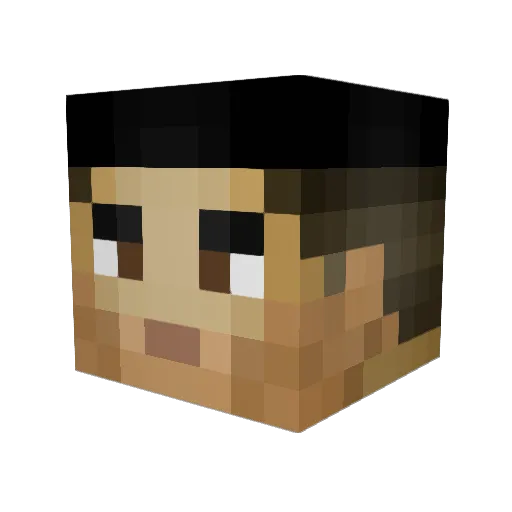 keimcraft Minecraft avatar head, 3D render