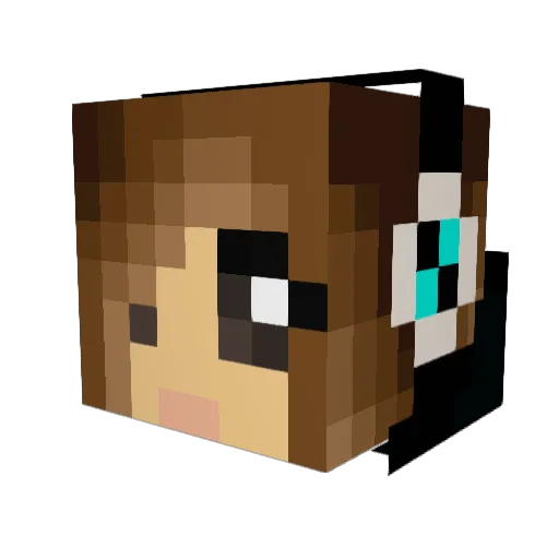 keinA25 Minecraft avatar head, 3D render