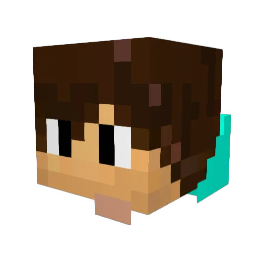 keinak Minecraft avatar head, 3D render