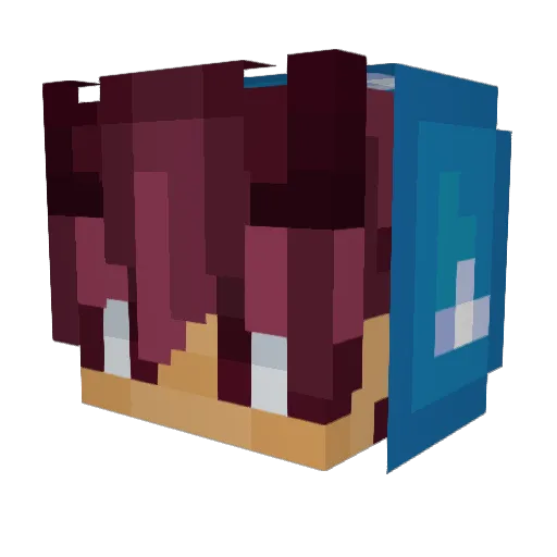 keinay Minecraft avatar head, 3D render