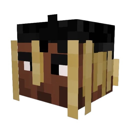 keinfame Minecraft avatar head, 3D render