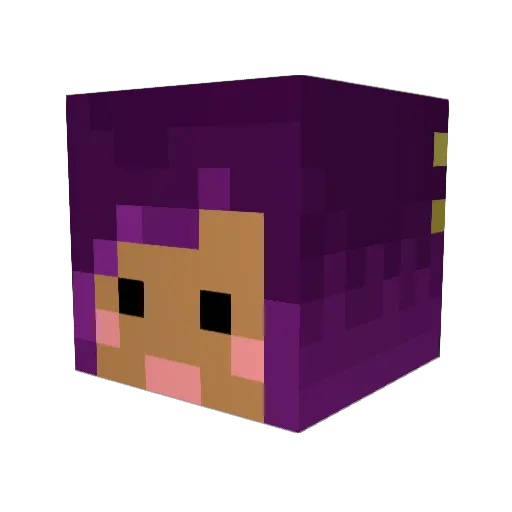 keira49 Minecraft avatar head, 3D render
