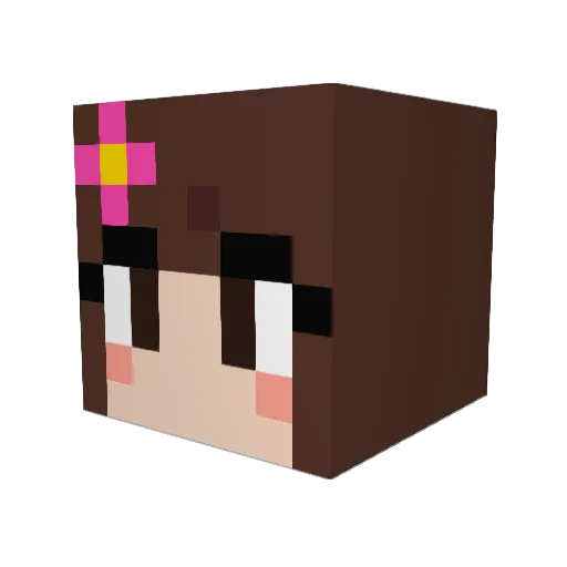 keiracakes Minecraft avatar head, 3D render