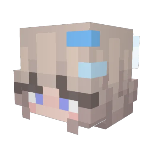 keistrmz Minecraft avatar head, 3D render