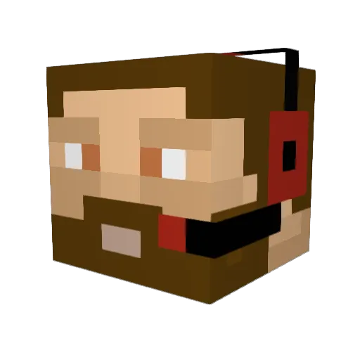 keithbuchanan Minecraft avatar head, 3D render