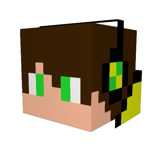keito0528 Minecraft avatar head, 3D render