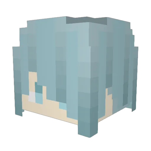 keito08 Minecraft avatar head, 3D render