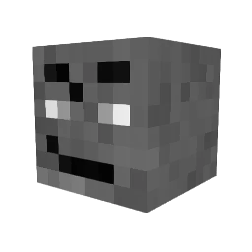 kejas Minecraft avatar head, 3D render