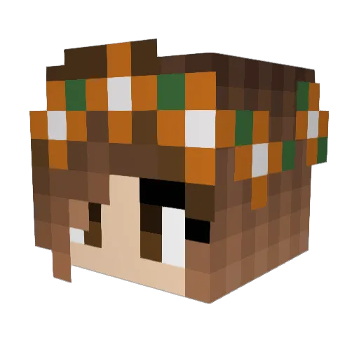 kejuk2 Minecraft avatar head, 3D render