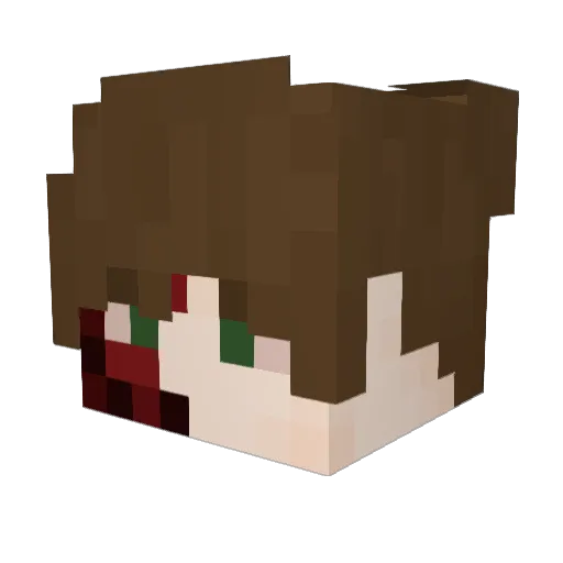 kek_art Minecraft avatar head, 3D render
