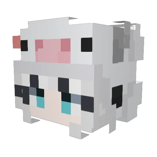 kekca Minecraft avatar head, 3D render