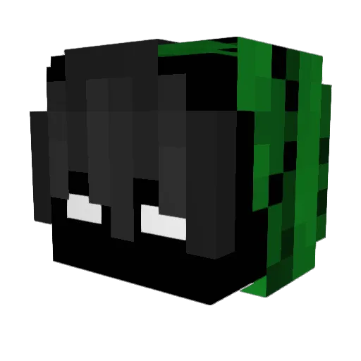 kekelito Minecraft avatar head, 3D render