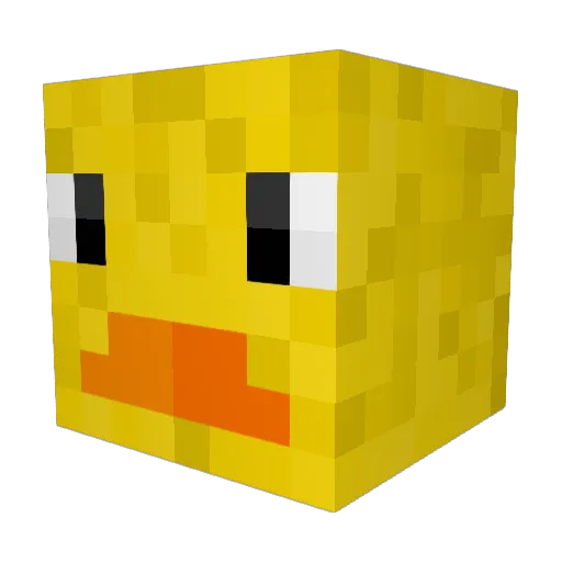kekericks Minecraft avatar head, 3D render