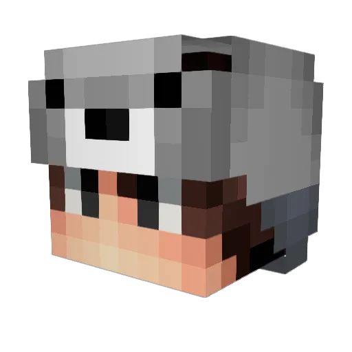 keketota_CEO Minecraft avatar head, 3D render