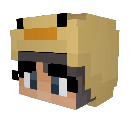 keki101 Minecraft avatar head, 3D render