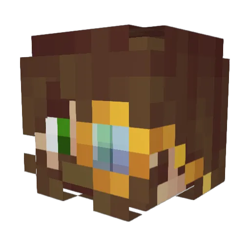 kekie6 Minecraft avatar head, 3D render