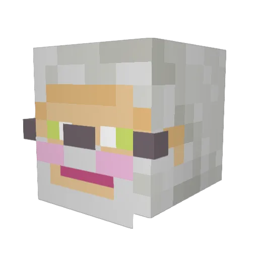 kekkuli8 Minecraft avatar head, 3D render