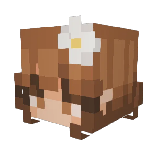kekli22 Minecraft avatar head, 3D render