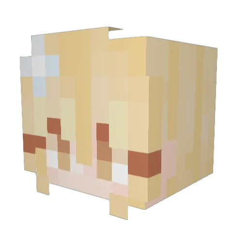 keklun Minecraft avatar head, 3D render