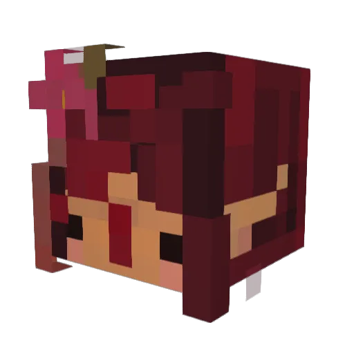 kekoctopus Minecraft avatar head, 3D render