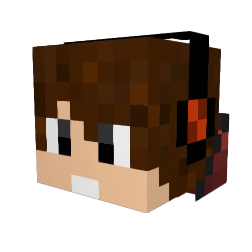 keksi__YT Minecraft avatar head, 3D render