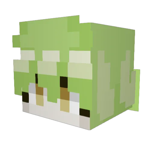 kekskugel_ Minecraft avatar head, 3D render