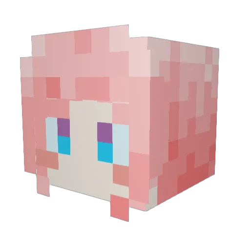 kel233 Minecraft avatar head, 3D render