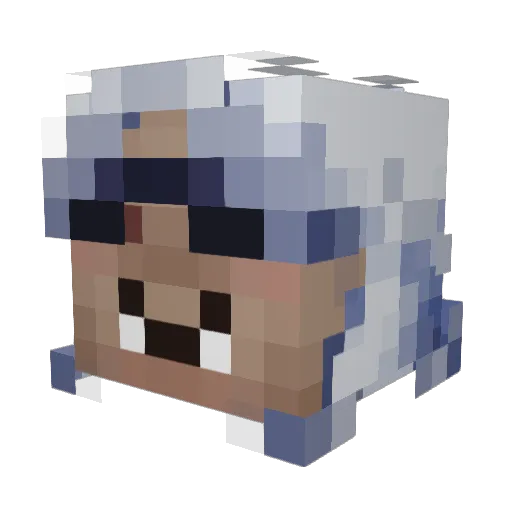kel_ZZZ Minecraft avatar head, 3D render