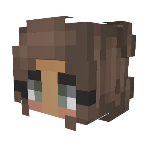 kelaani Minecraft avatar head, 3D render