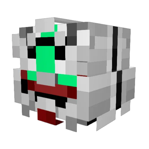 kelaken25 Minecraft avatar head, 3D render