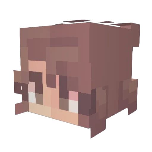kelamas Minecraft avatar head, 3D render