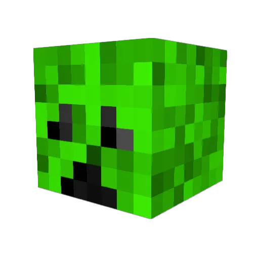 kelbart Minecraft avatar head, 3D render