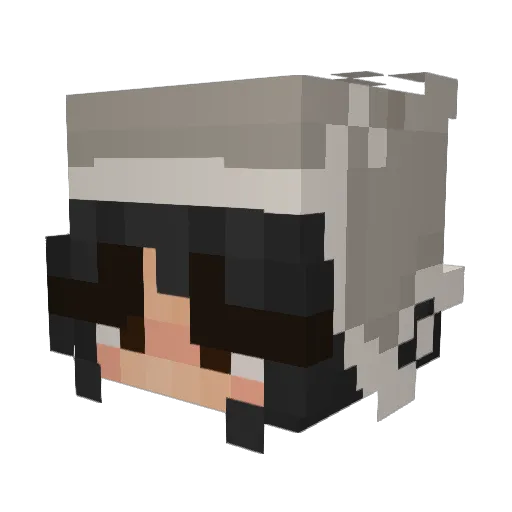 kelciix Minecraft avatar head, 3D render